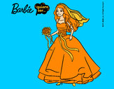 Dibujo Barbie vestida de novia pintado por martams