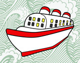 Dibujo Barco transatlántico pintado por luisssssss