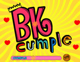 Dibujo BK cumple pintado por cariblanc 