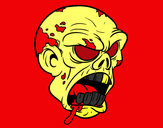 Dibujo Cabeza de zombi pintado por bryanloco