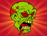 Dibujo Cabeza de zombi pintado por DJgoku
