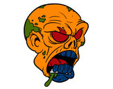 Dibujo Cabeza de zombi pintado por EnzoGT