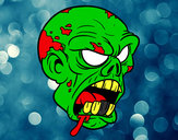 Dibujo Cabeza de zombi pintado por thealdairl