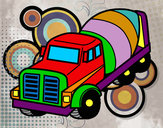 Dibujo Camión hormigonera pintado por fallo