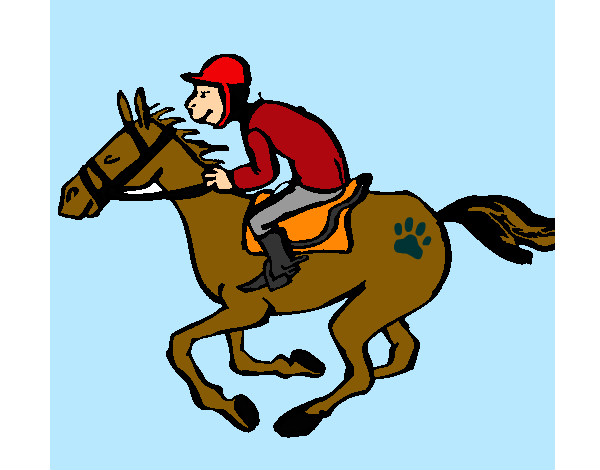 Dibujo Carrera de caballos pintado por chupichupi