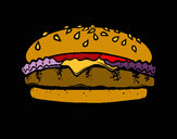 Dibujo Crea tu hamburguesa pintado por cari