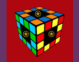 Dibujo Cubo de Rubik pintado por DJgoku