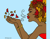 Dibujo Diosa del viento pintado por mowglina