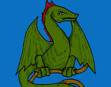 Dibujo Dragón 2 pintado por aketzali