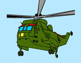 Dibujo Helicóptero al rescate pintado por pingo