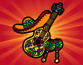Dibujo Instrumentos mexicanos pintado por cri-cri