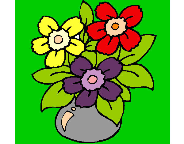 Dibujo Jarrón de flores pintado por Charini