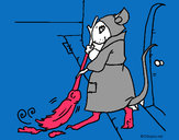Dibujo La ratita presumida 1 pintado por leonelita