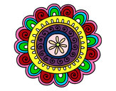 Dibujo Mandala alegre pintado por QUINTERO
