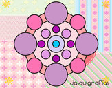 Dibujo Mandala con redondas pintado por violetta80