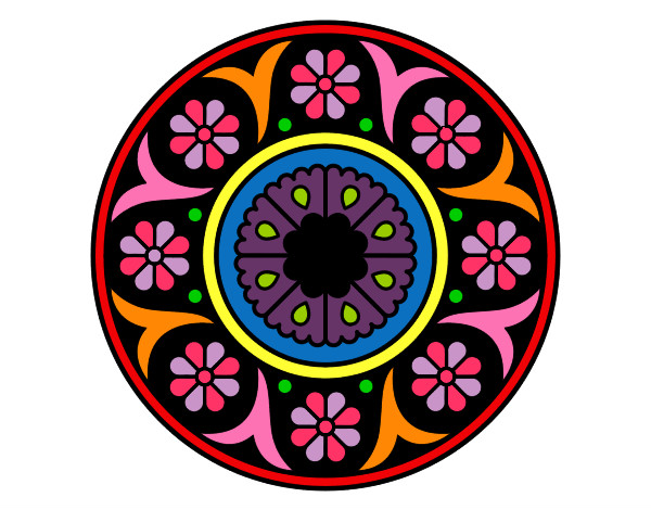 Dibujo Mandala flor pintado por gianfer