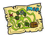 Dibujo Mapa del tesoro pintado por lAlEx123