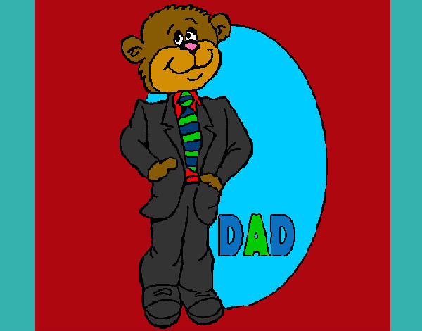 Dibujo Padre oso pintado por TuLokitta_