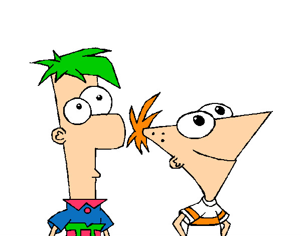 Dibujo Phineas y Ferb pintado por marta02