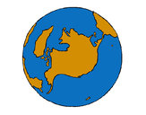 Dibujo Planeta Tierra pintado por caroga