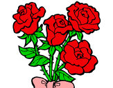 Dibujo Ramo de rosas pintado por brandwon