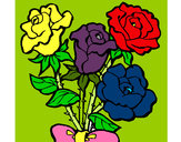 Dibujo Ramo de rosas pintado por Charini
