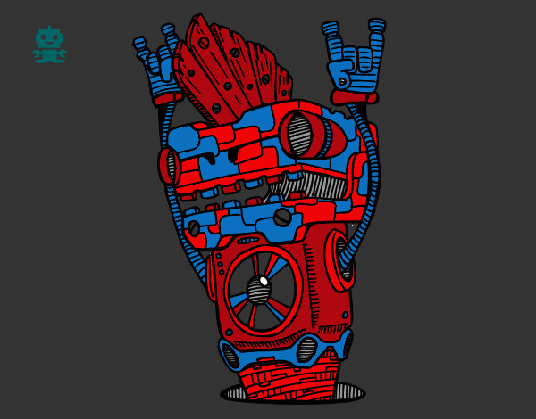 Dibujo Robot Rock and roll pintado por anrs2000
