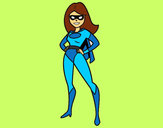 Dibujo Superheroina pintado por valen_sol1