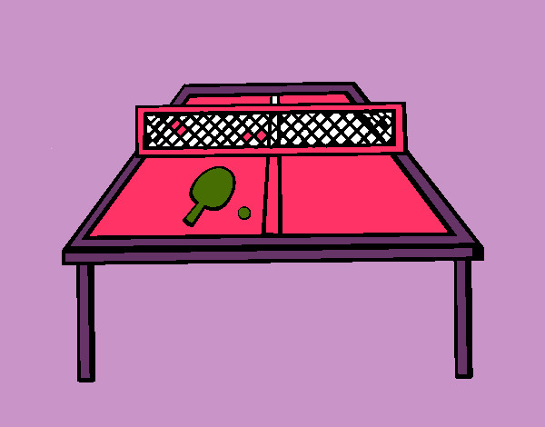 Dibujo Tenis de mesa 1 pintado por leonelita