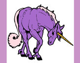 Dibujo Unicornio bravo pintado por Akasha