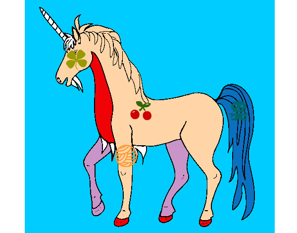 Dibujo Unicornio II pintado por raizamaria