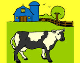 Dibujo Vaca pasturando pintado por amalia