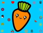 Dibujo Zanahoria sonriente pintado por maria77