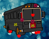 Dibujo Autobús del colegio pintado por jeremiasga