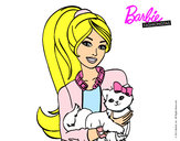 Dibujo Barbie con su linda gatita pintado por YAWILDA-04