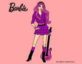 Dibujo Barbie rockera pintado por amalia