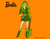 Dibujo Barbie rockera pintado por amalia