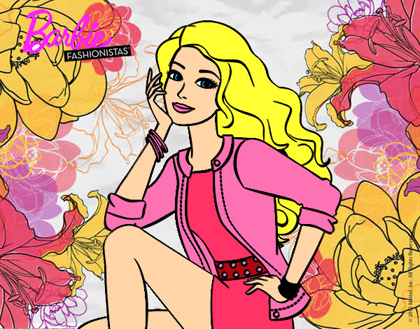 Dibujo Barbie súper guapa pintado por aylen1D