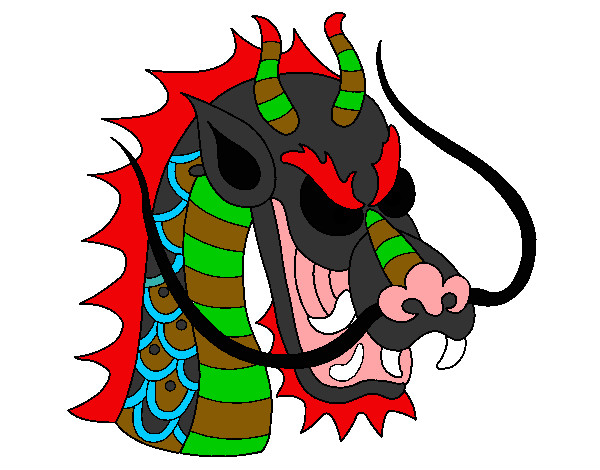 Dibujo Cabeza de dragón 1 pintado por Shaii
