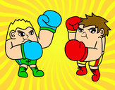 Dibujo Combate de boxeo pintado por aleyan14