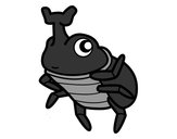 Dibujo Escarabajo rinoceronte pintado por spaida