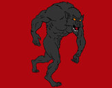 Dibujo Hombre lobo pintado por DJgoku