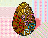 Dibujo Huevo decorado pintado por azalea200