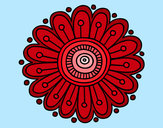 Dibujo Mandala margarita pintado por martams