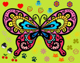 Dibujo Mariposa bonita pintado por laurasulay