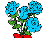 Dibujo Ramo de rosas pintado por ana2705