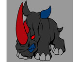 Dibujo Rinoceronte II pintado por cheis