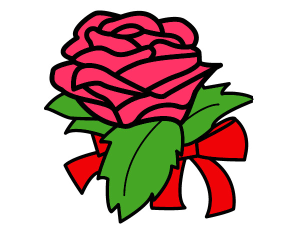 Dibujo Rosa, flor pintado por ana2705
