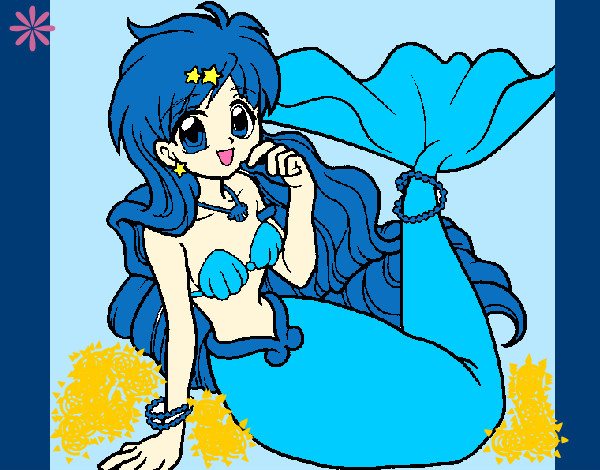 Dibujo Sirena 1 pintado por nadeshiko