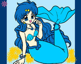 Dibujo Sirena 1 pintado por nadeshiko